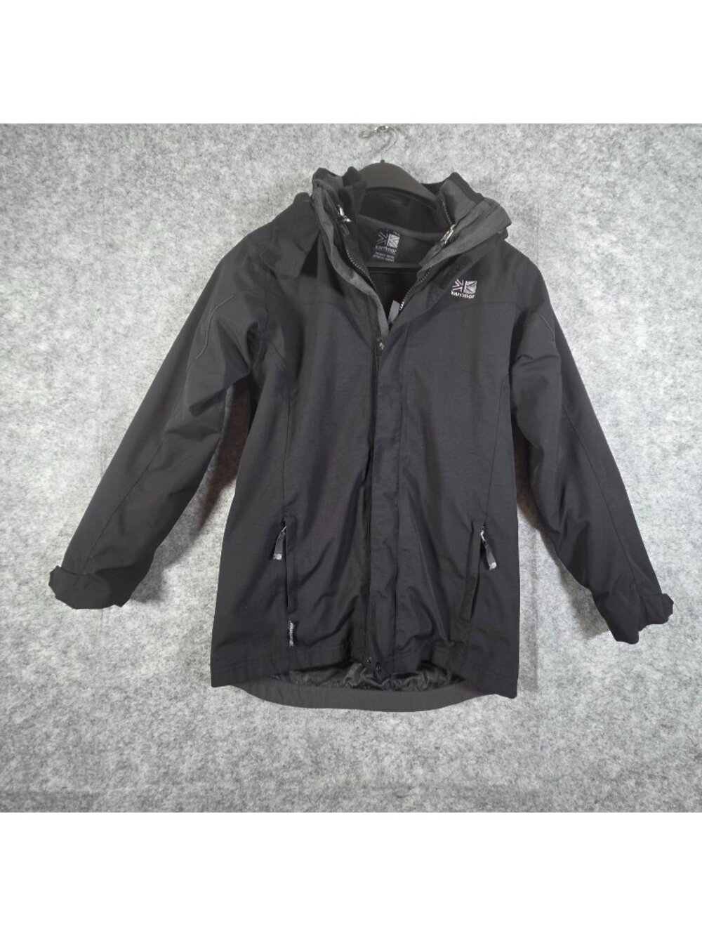 Karrimor Kids 3 in1 Jacket Junior Coat Top Hooded Long Sleeve Zip Front 13 Youth